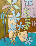 *Playful Blue Blossoms in Balance*