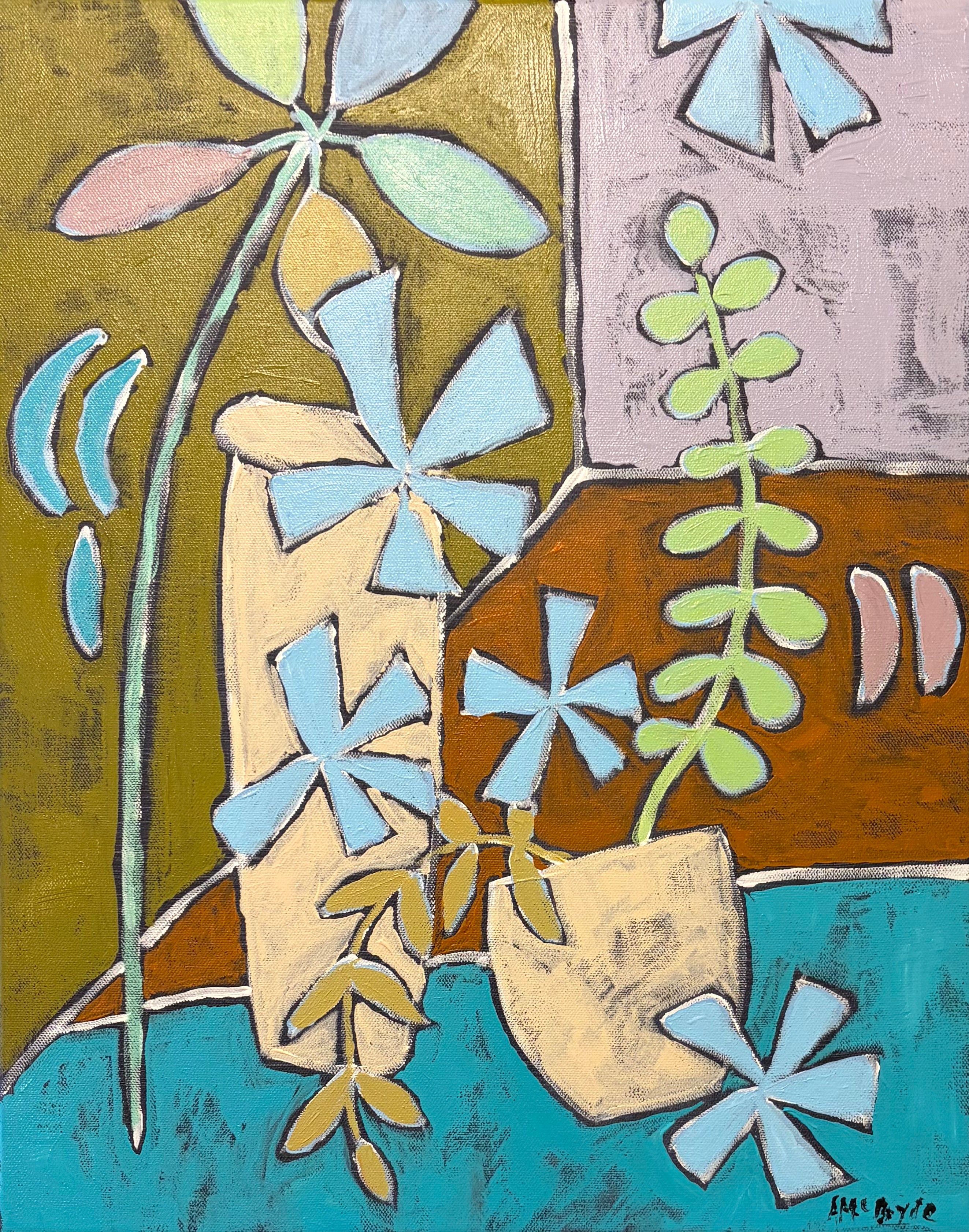*Playful Blue Blossoms in Balance*