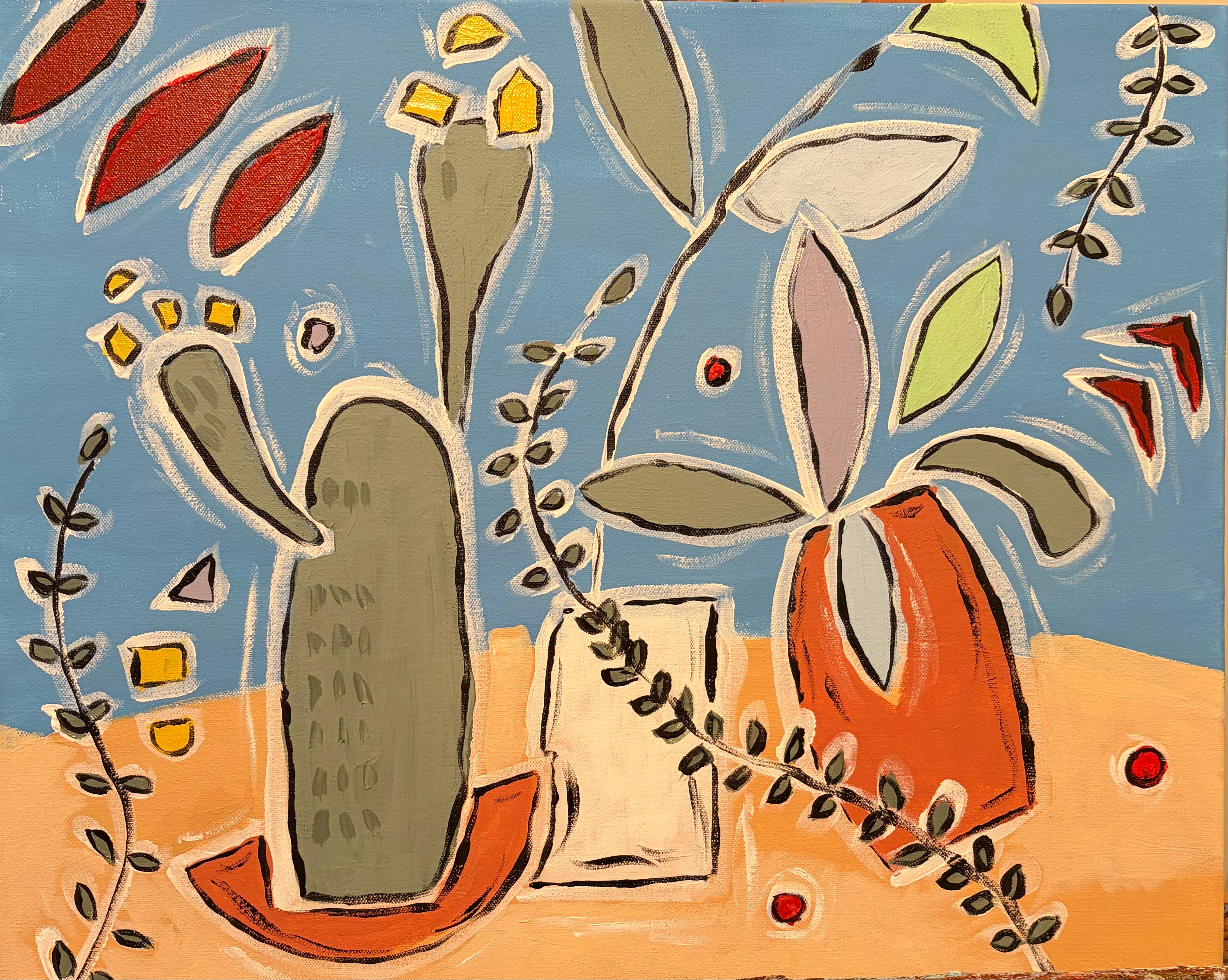 Cactus Love – Original Acrylic Painting